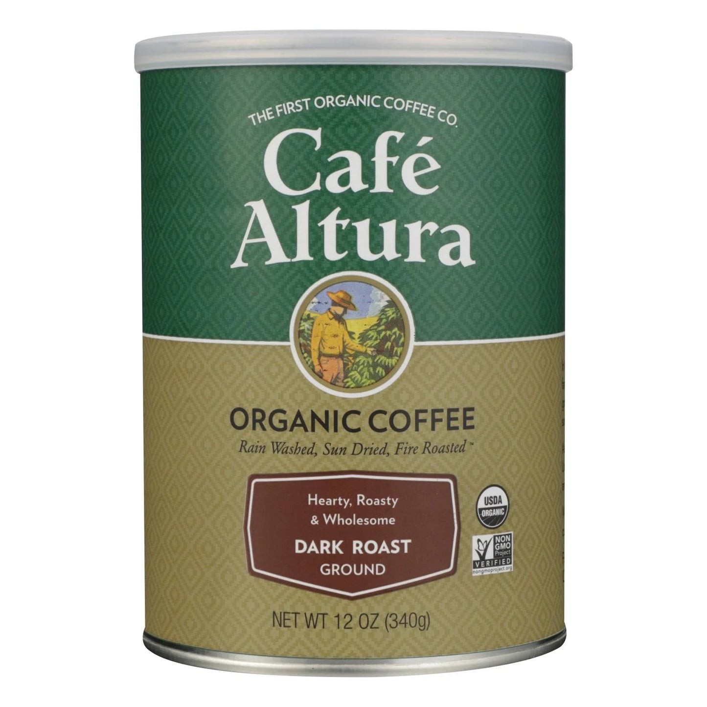 Cafe Altura - Organic Ground Coffee - Regular Roast - Case of 6 - 12 oz.