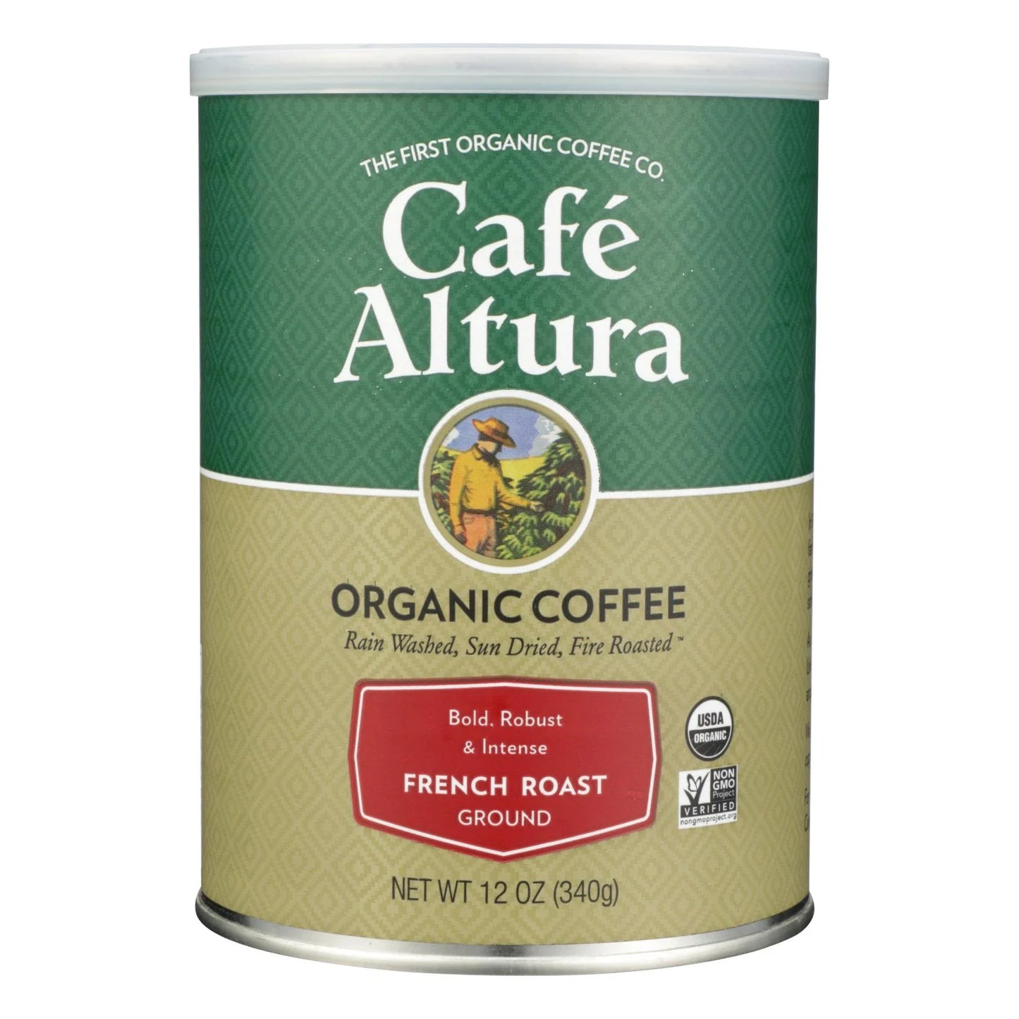 Cafe Altura - Organic Ground Coffee - Regular Roast - Case of 6 - 12 oz.