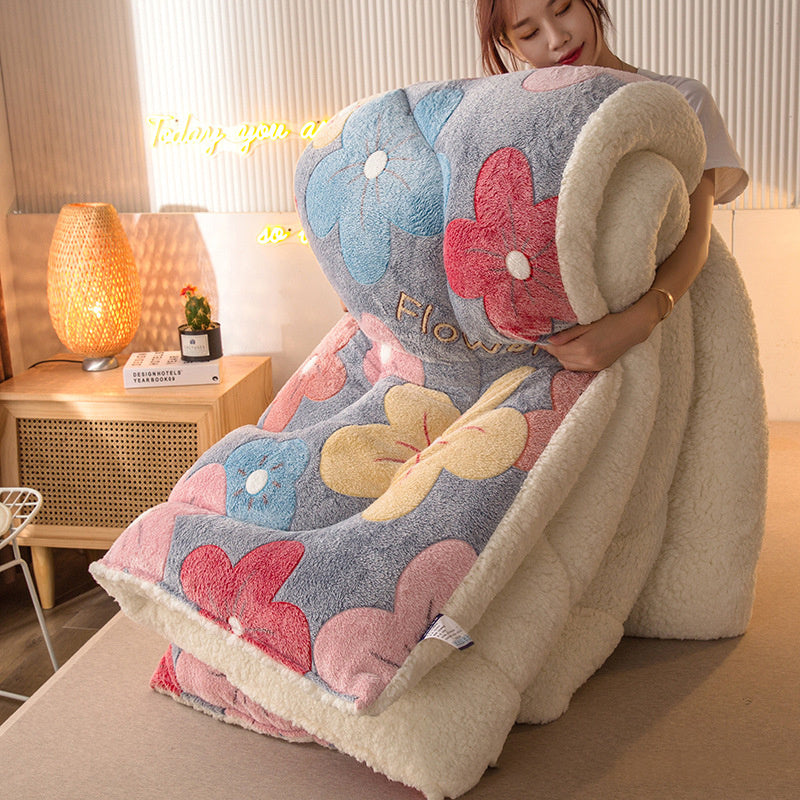 Snow Fleece Quilt Lamb/Velvet