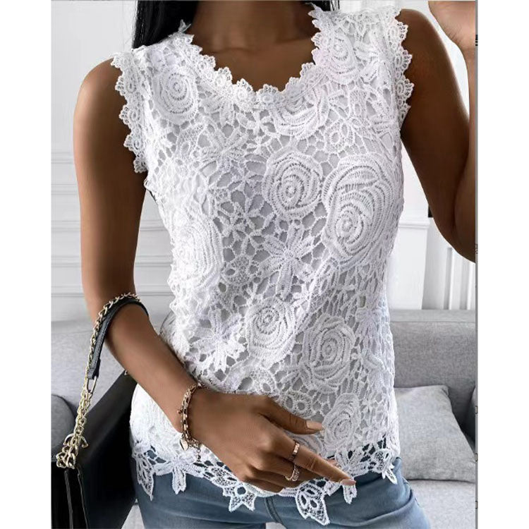 Women's Summer Vest Lace Tops