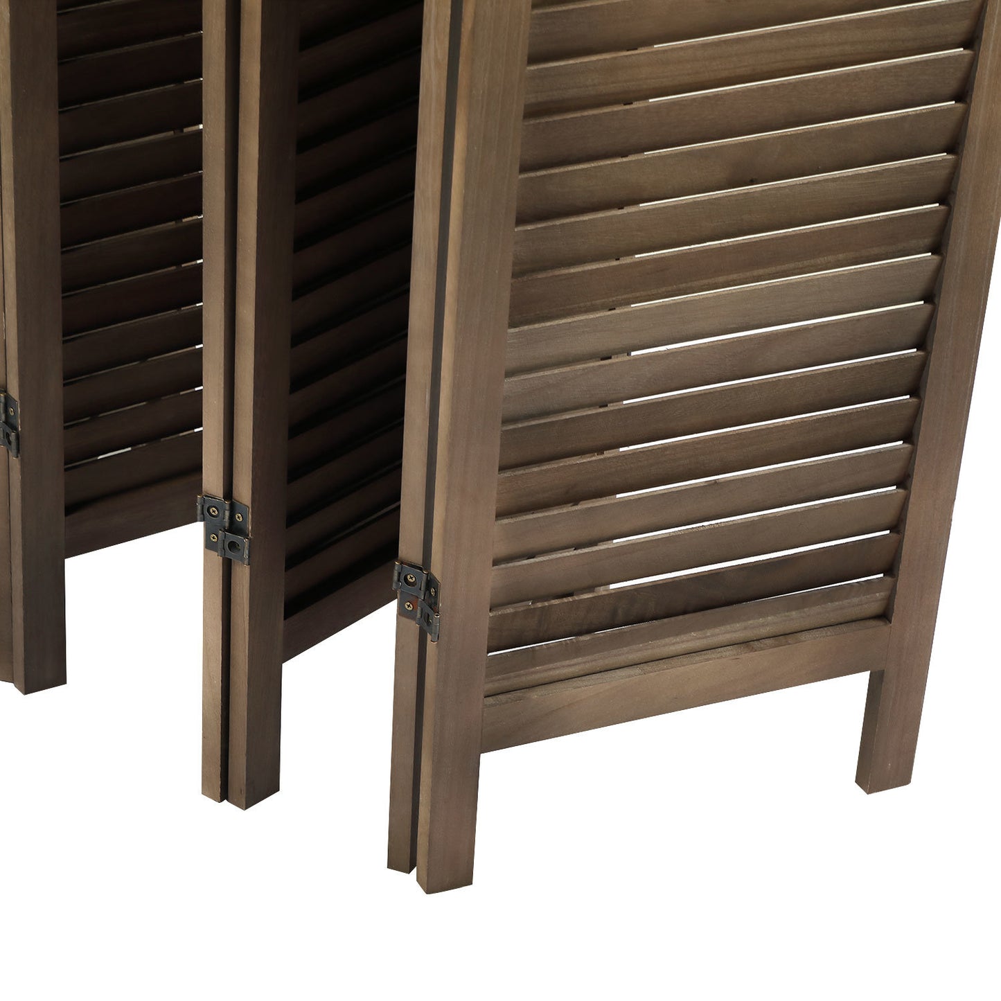 Sycamore Wood (8 Panel) Folding Louvered Room Divider