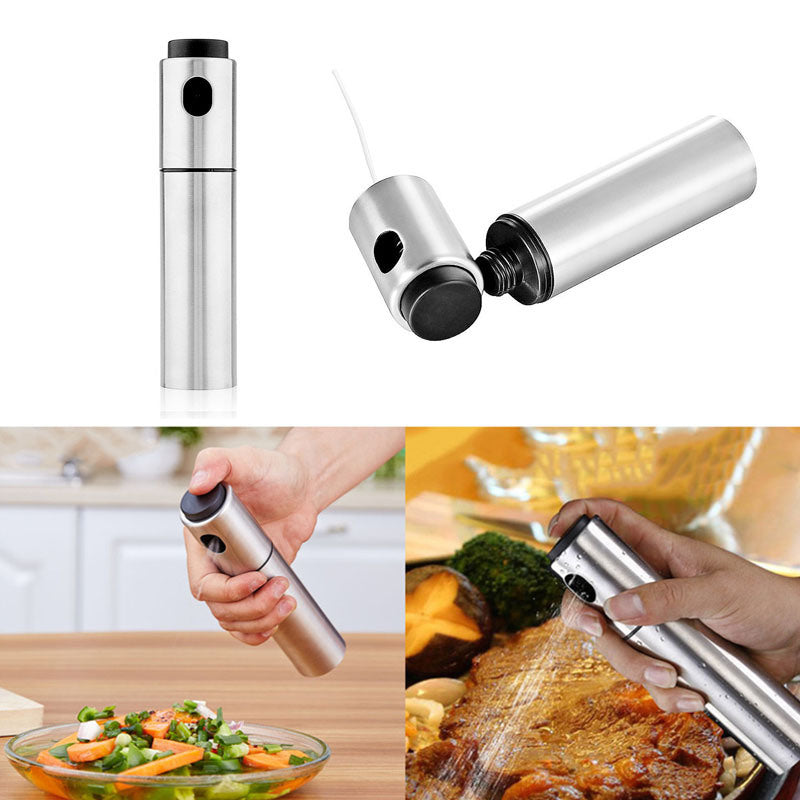 Olive Oil Sprayer Refillable Stainless Steel Wine, Oil and Vinegar Pump Sprayer