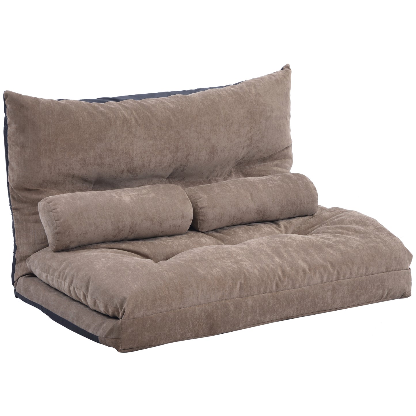 Folding Futon Sofa with Two Pillows