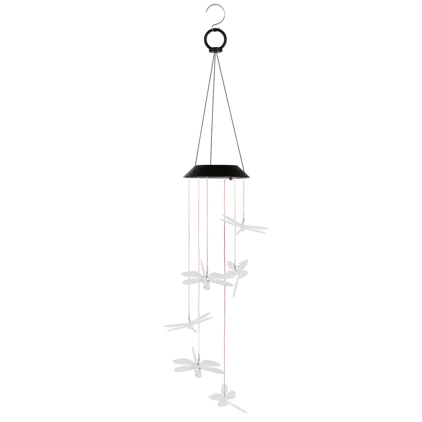 Solar Powered Dragonfly Lights Wind Chimes