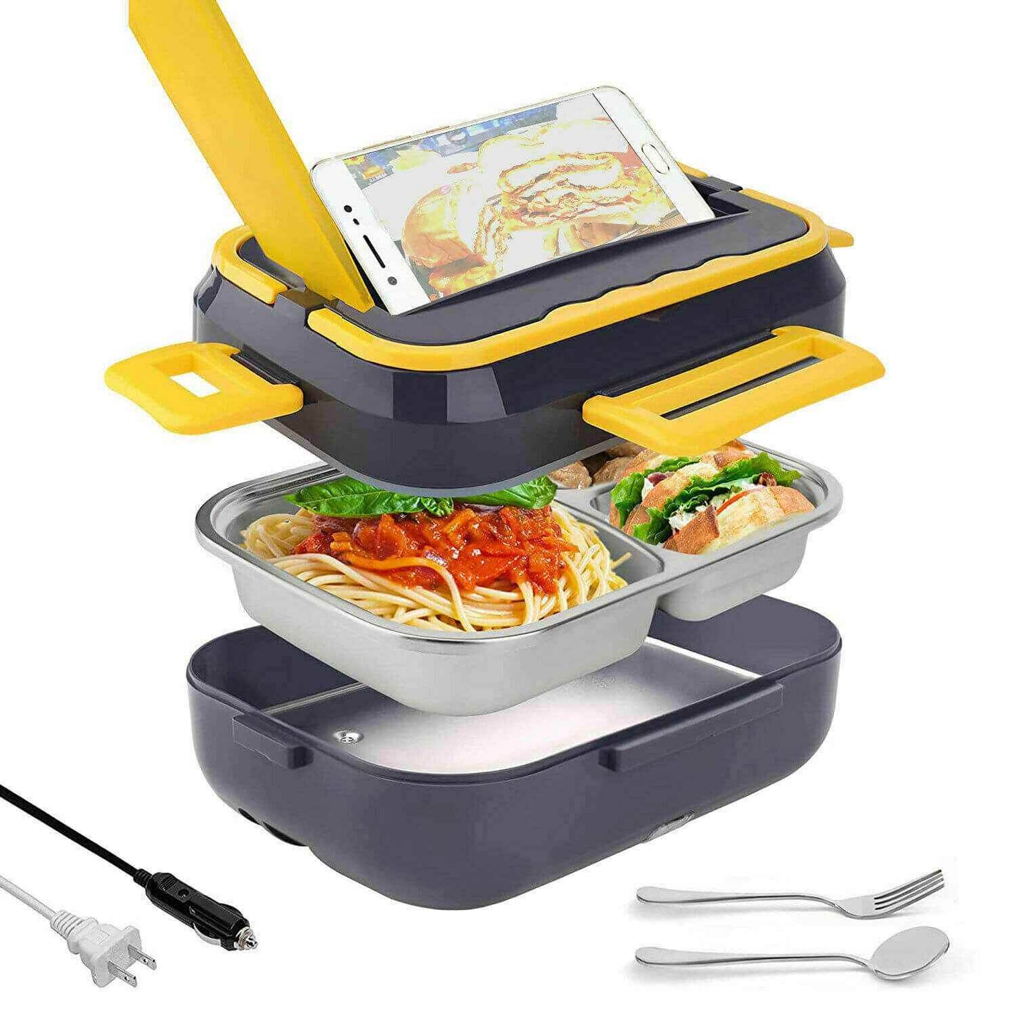 1.5L 40W Portable Electric Lunch Box Food Warmer