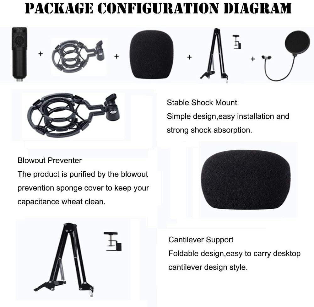 New Capacitance Microphone Set for Computer Recording and Mobile Phone