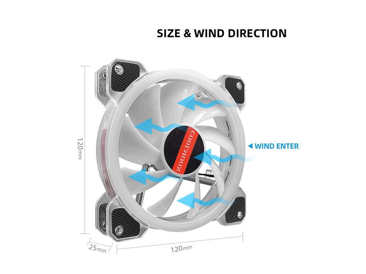 RGB Color Changing LED Fan with Remote Control