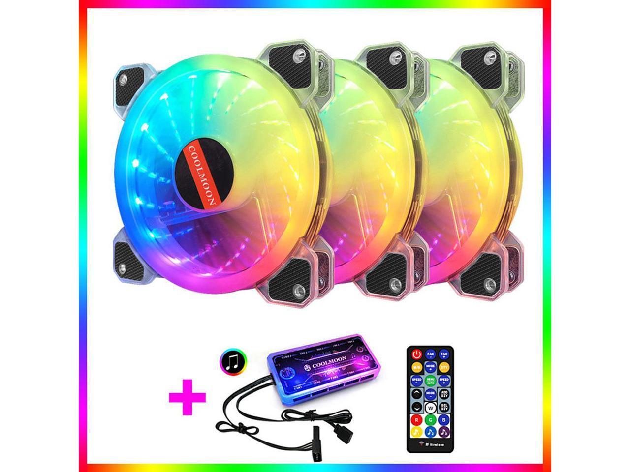 RGB Color Changing LED Fan with Remote Control