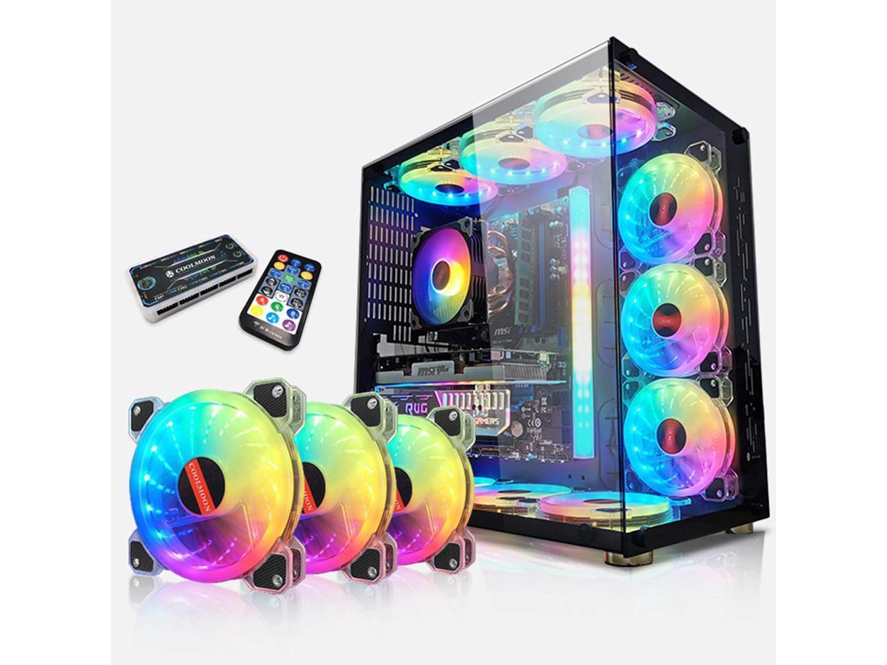 RGB Color Changing LED Fan with Remote Control