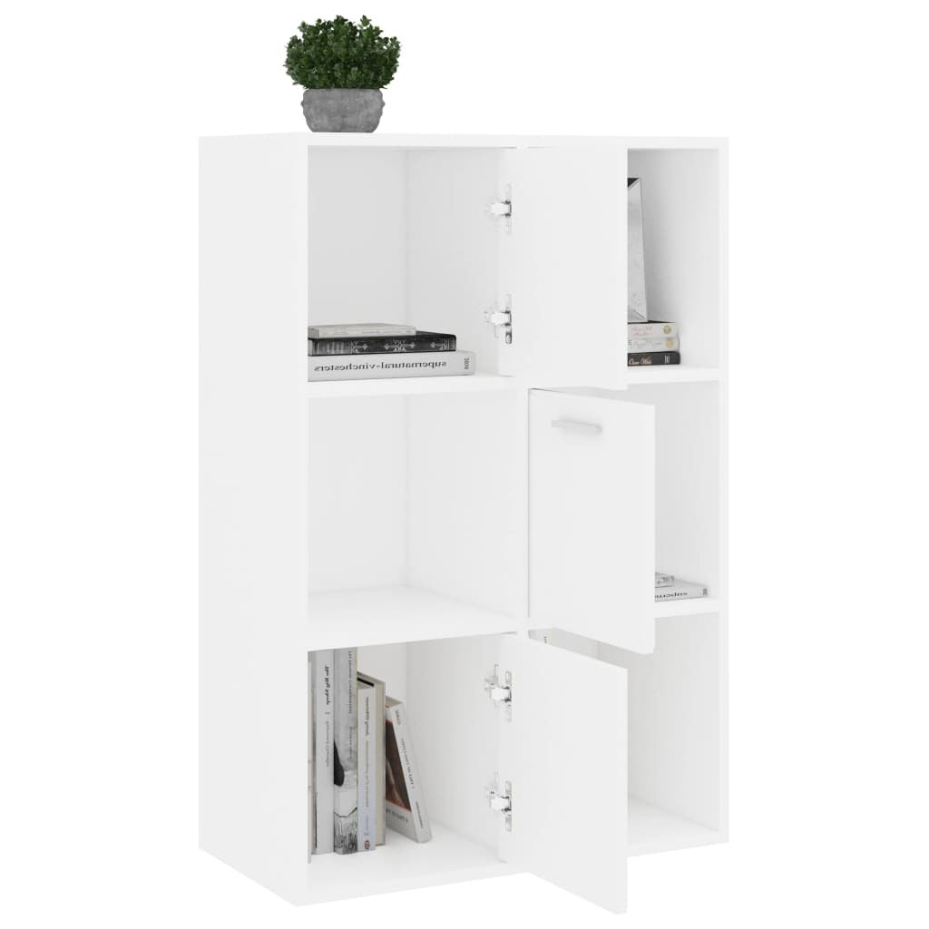 Storage Cabinet White 23.6"x11.6"x35.4" Chipboard