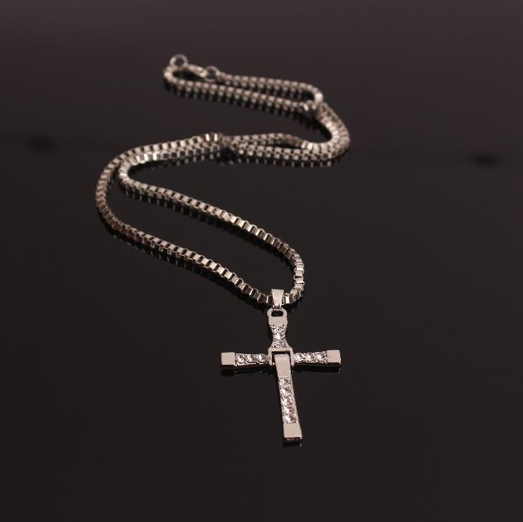 Fast and Furious Cross Necklace Personalized Men's Pendant Jewelry