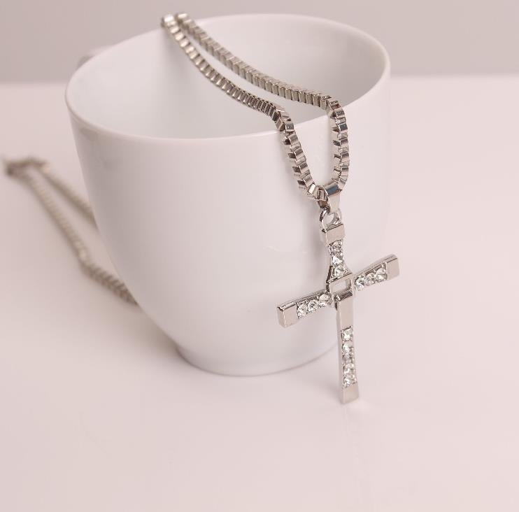 Fast and Furious Cross Necklace Personalized Men's Pendant Jewelry