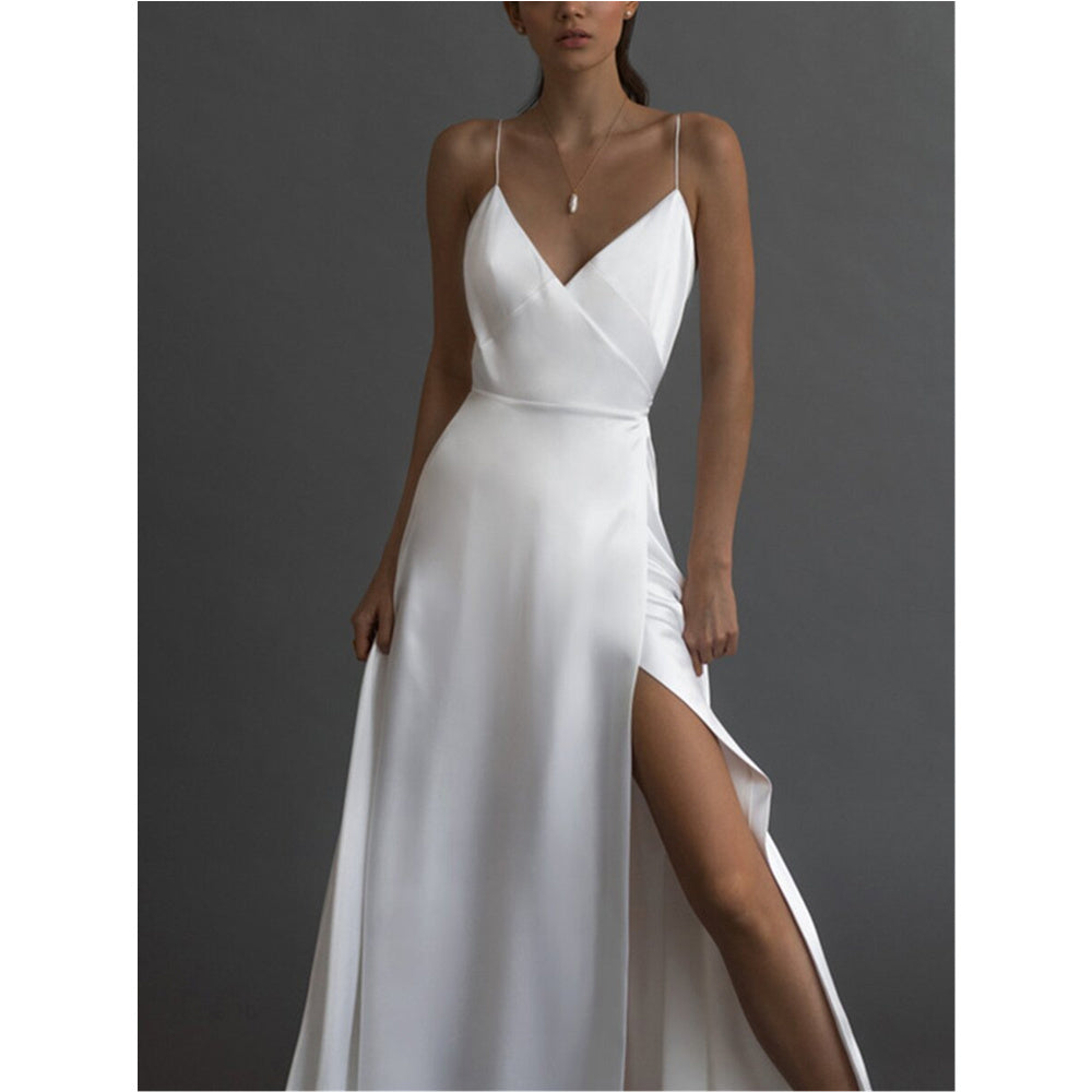 Long Slip Sleeveless Evening Dress