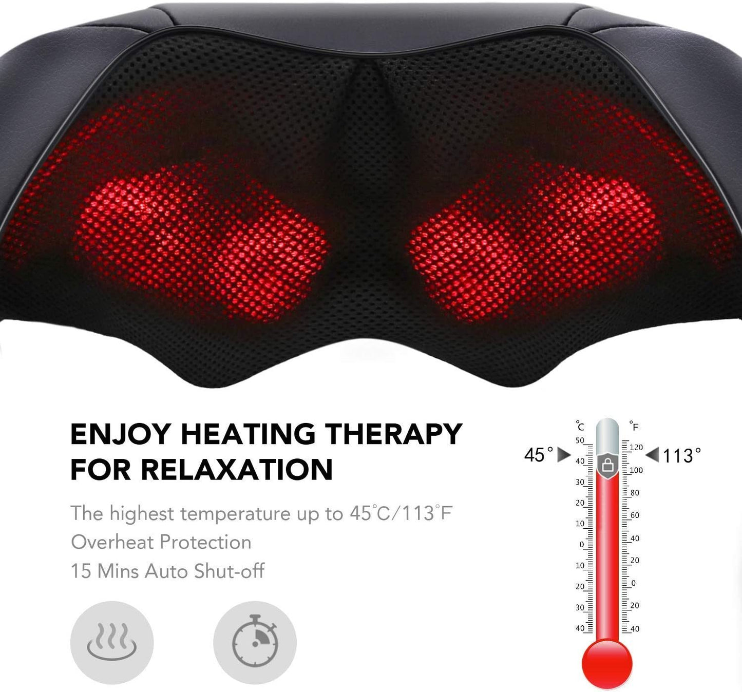 Shiatsu Massager w/ Heating & Multifunction