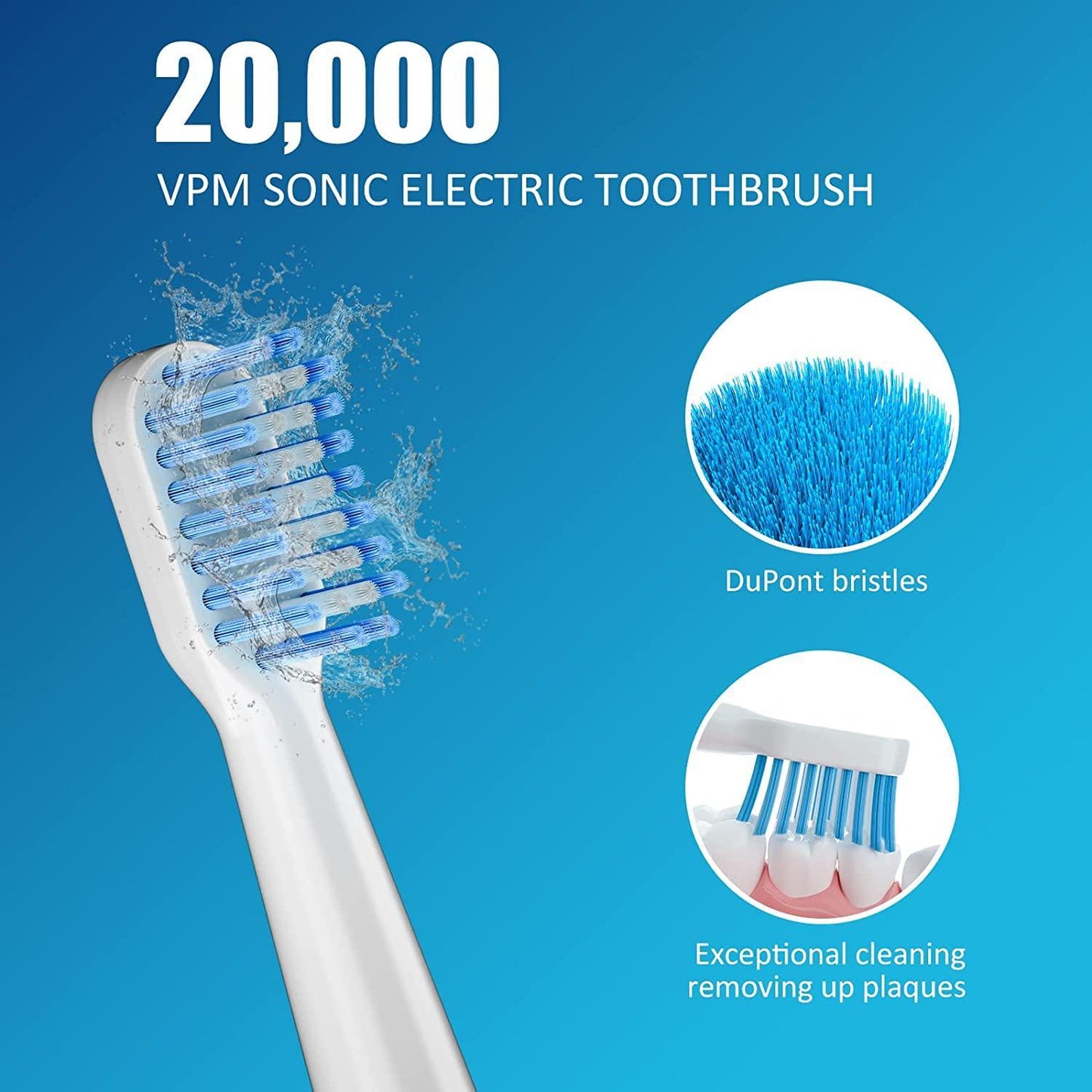 ZJ288-MOCEMTRY Waterproof Electric Toothbrush (White)