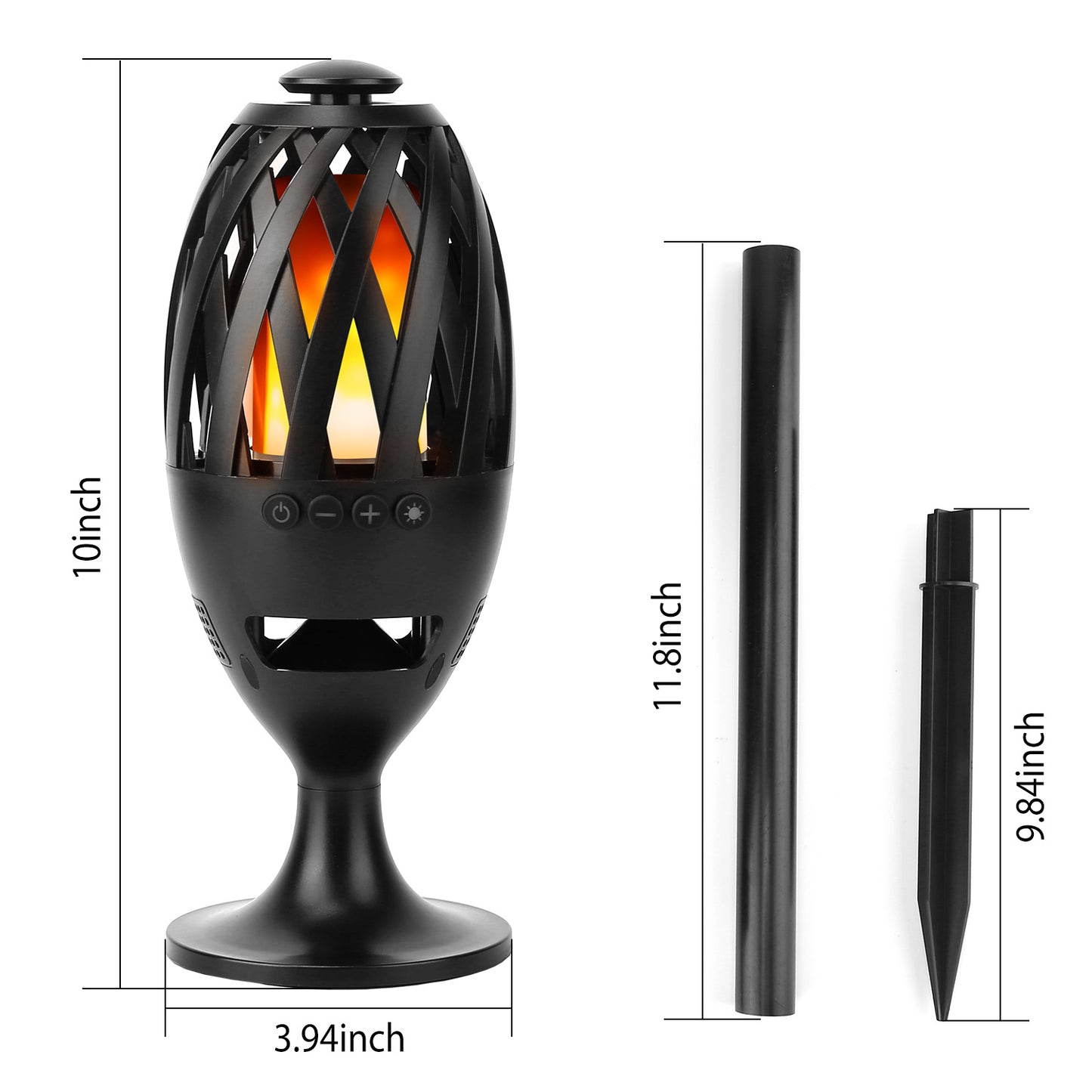 LED Flame Torch/ Wireless Speaker w/ Stereo Bass (Indoor/Outdoor use)