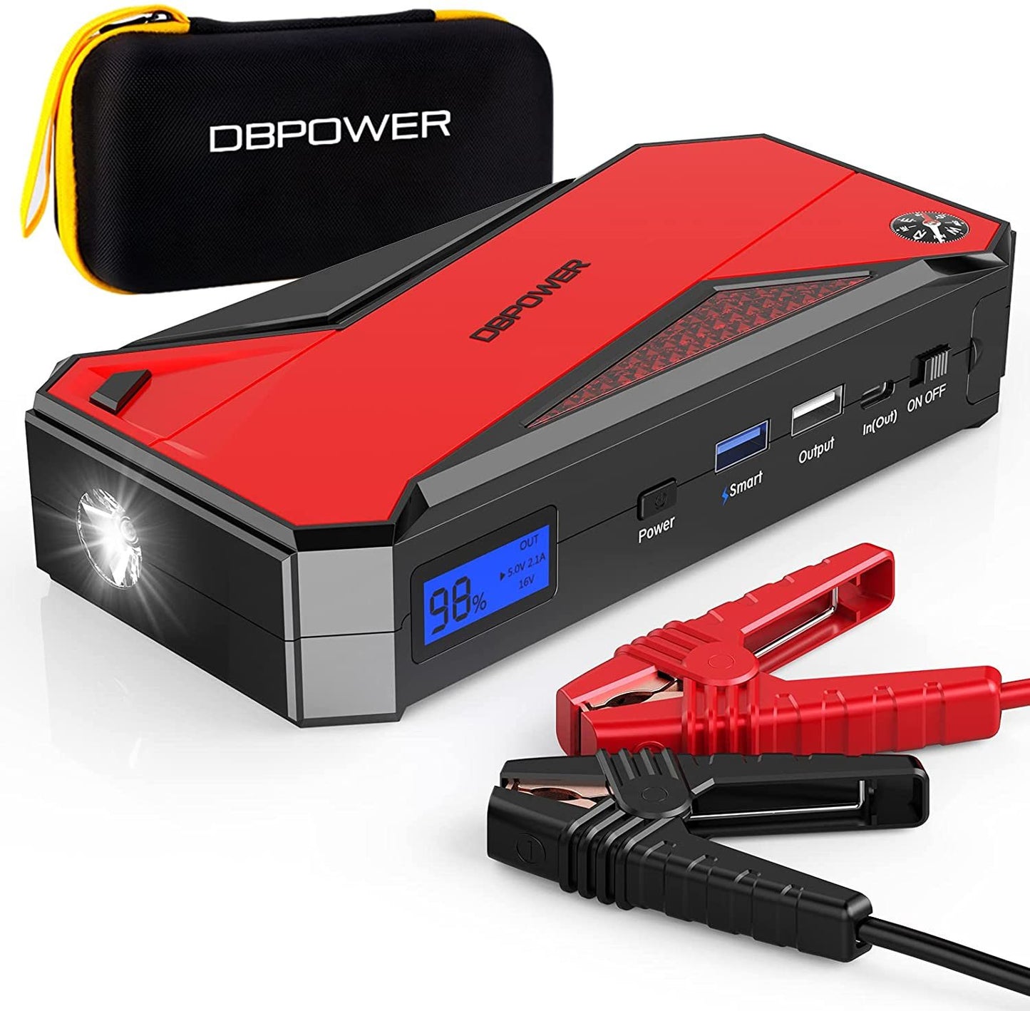 DBPOWER Car Jump Starter, 1600A Peak