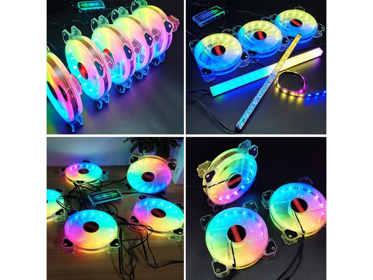 RGB Color Changing LED Fan with Remote Control