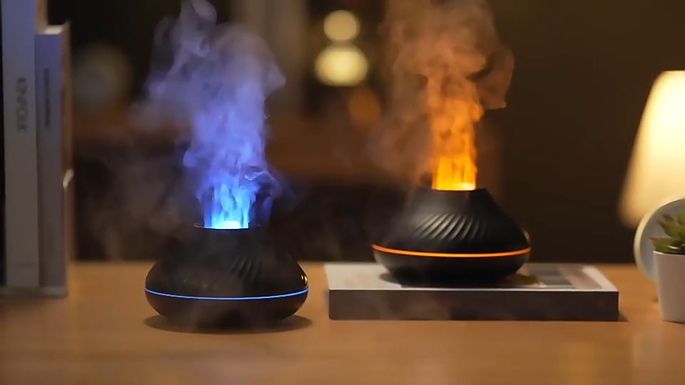 3D Colorful Flame Volcano Humidifier/Diffuser