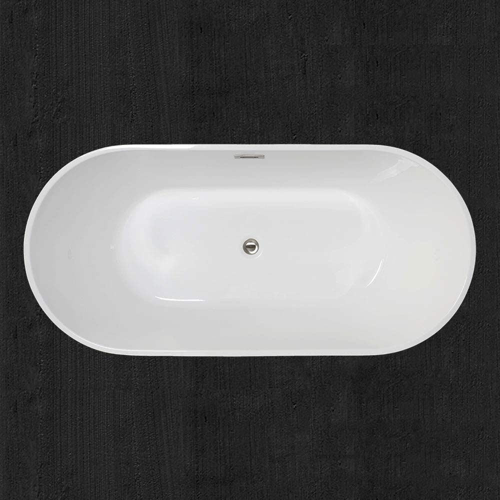 100% Acrylic Freestanding Bathtub Contemporary Soaking Tub