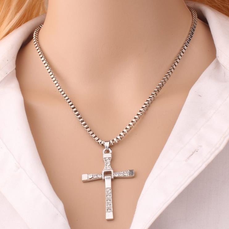 Fast and Furious Cross Necklace Personalized Men's Pendant Jewelry