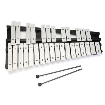 30 Note Xylophone Foldable Vibraphone Percussion Music Instruments with Bag