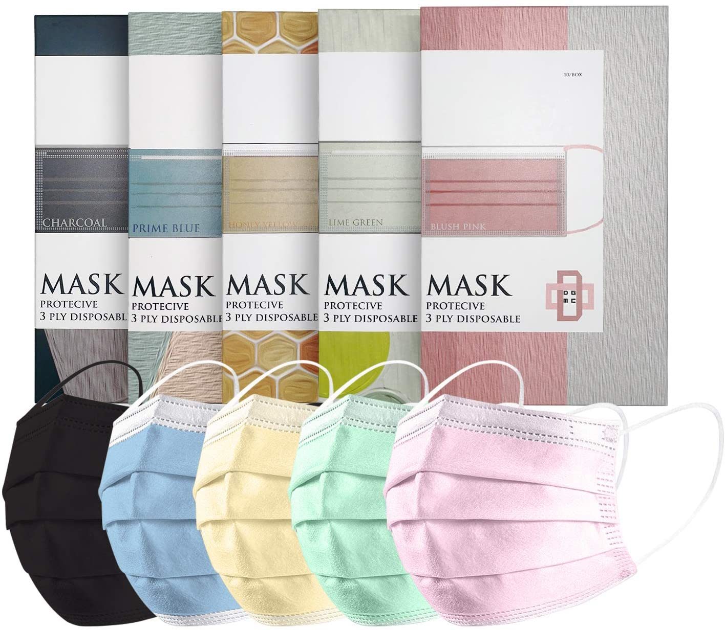 50PCS Disposable 3-Ply Mask (Assorted)