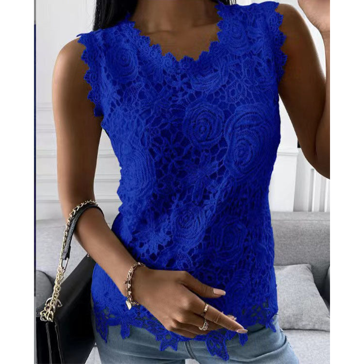 Women's Summer Vest Lace Tops