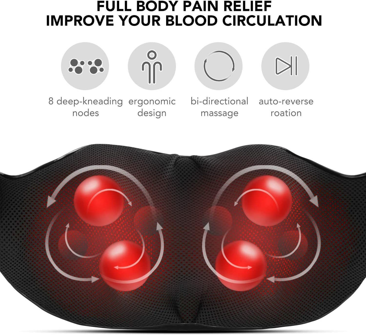 Shiatsu Massager w/ Heating & Multifunction