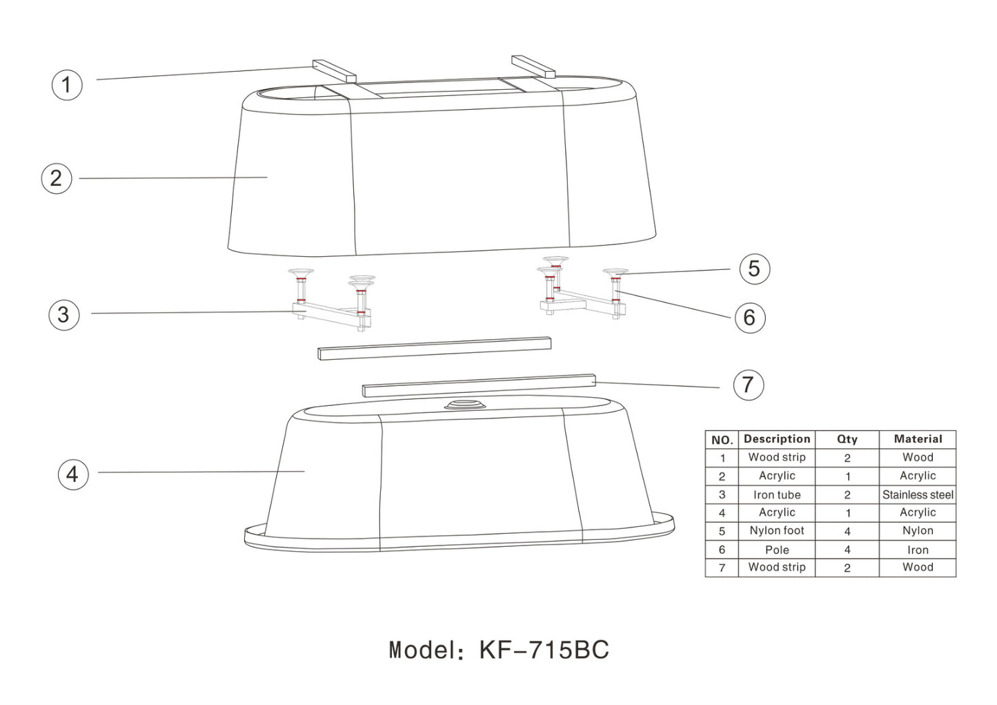 100% Acrylic Freestanding Bathtub Contemporary Soaking Tub