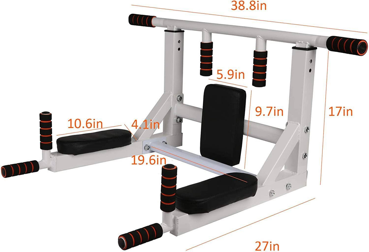 Wall Mounted Pull Up Bar Multifunctional Home Gym