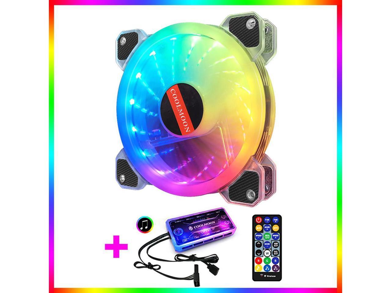 RGB Color Changing LED Fan with Remote Control