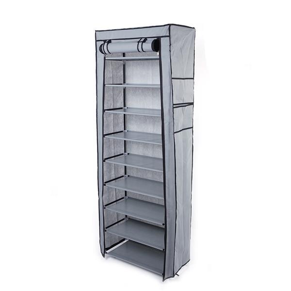 10 Layer 9 Grid Shoe Rack Shelf Storage Closet Organizer Cabinet Multiple Colors