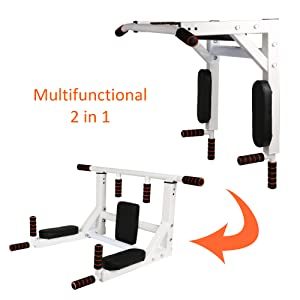 Wall Mounted Pull Up Bar Multifunctional Home Gym