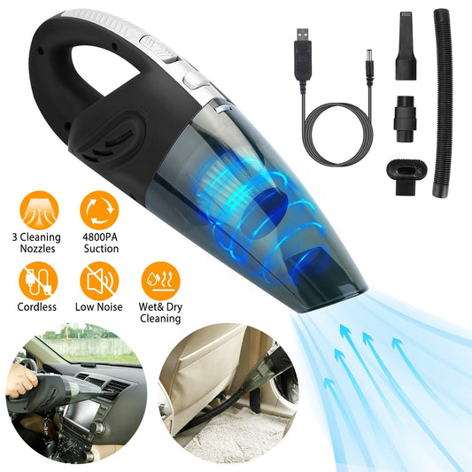 Rechargeable Cordless Handheld Vacuum w/ Strong Suction