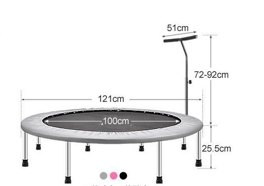 Indoor/Outdoor Mini Trampoline for Adults, Max Load 300lbs