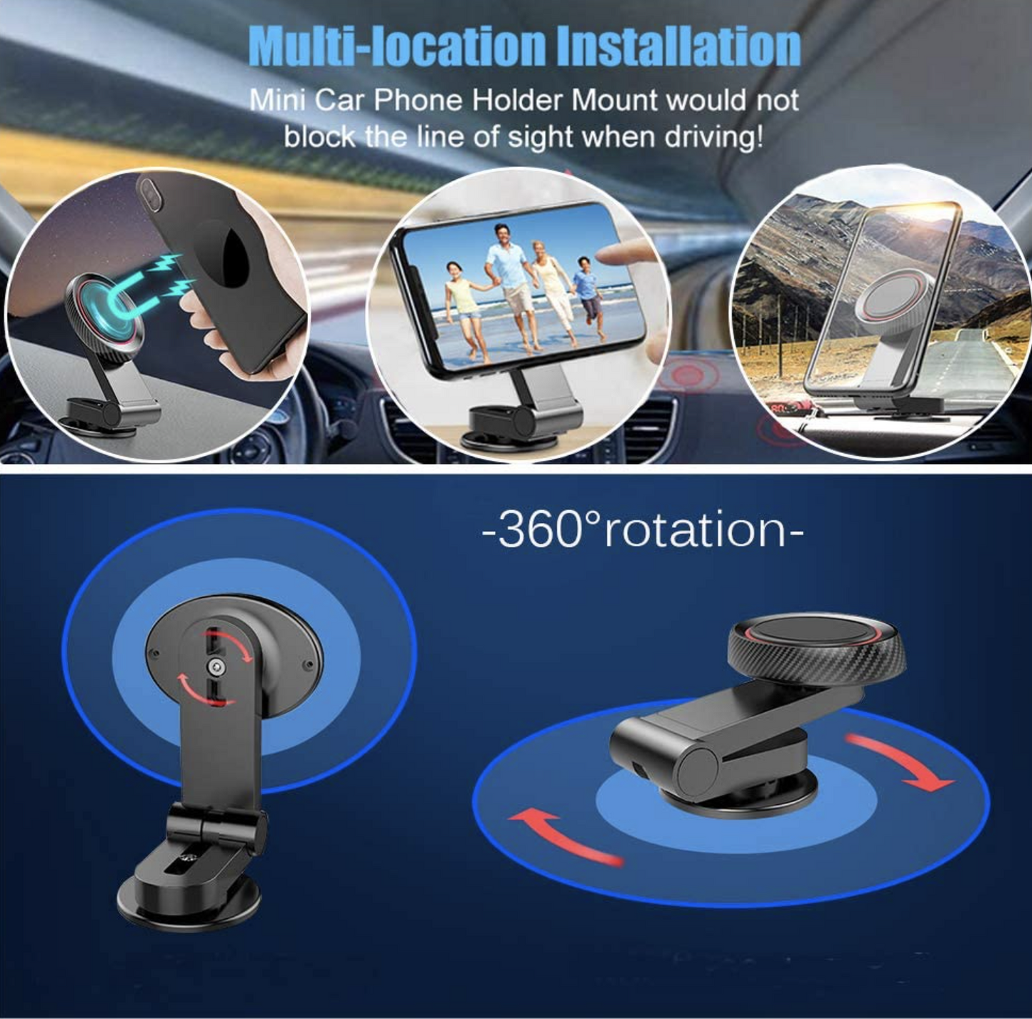 360° Magnetic Phone Holder