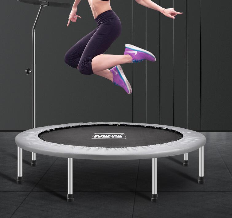 Indoor/Outdoor Mini Trampoline for Adults, Max Load 300lbs