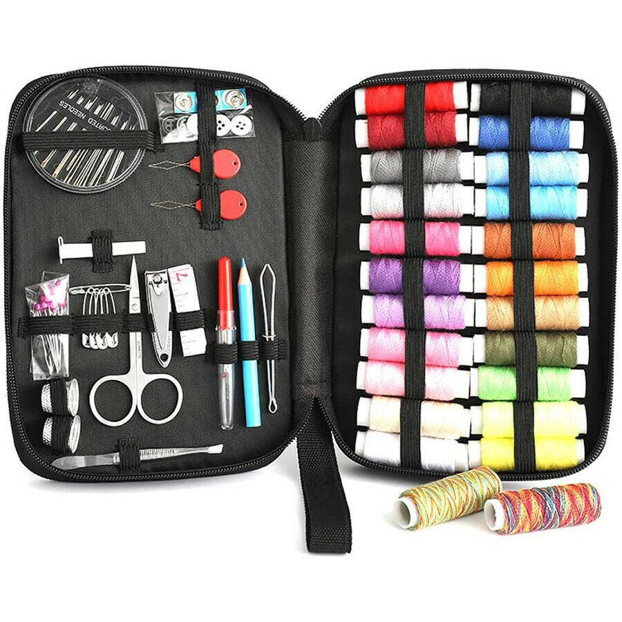 New Portable Mini Sewing Kit, DIY Premium Sewing Supplies for Beginner Traveler