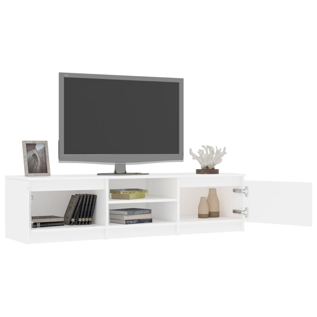 TV Cabinet White 55.1"x15.7"x13.9" Chipboard