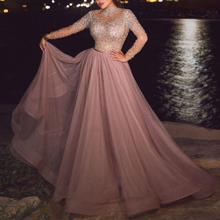 New Sequined Evening Dress Fashion Women's Dress