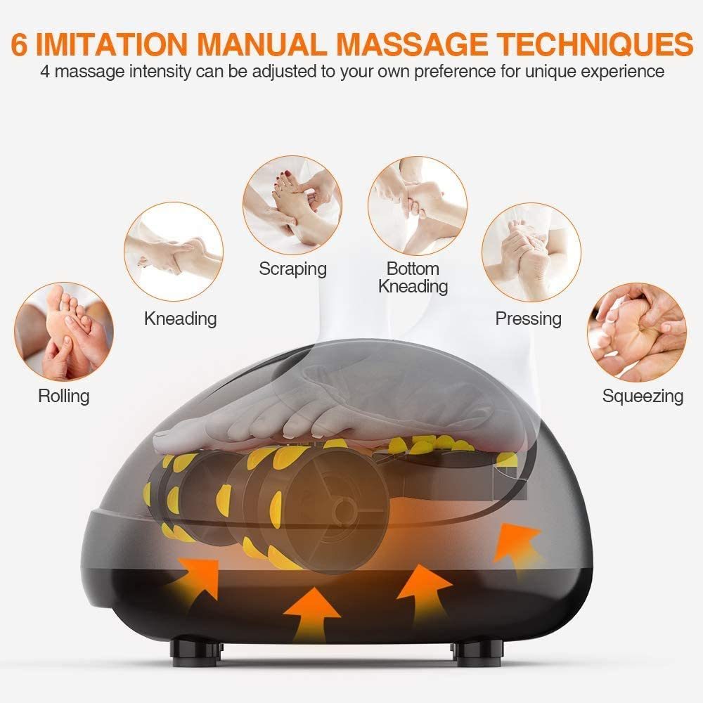 NURSAL Electric Shiatsu Foot Massager for Deeply Relax The Feet