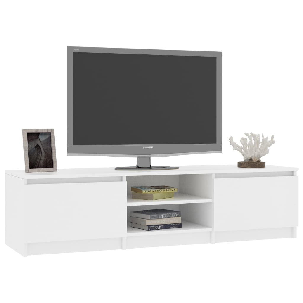 TV Cabinet White 55.1"x15.7"x13.9" Chipboard