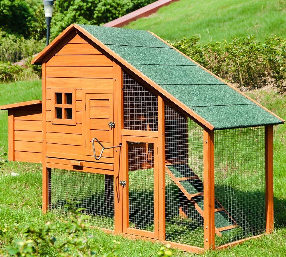 TOPMAX Small Animal Pet Hutch Wooden House