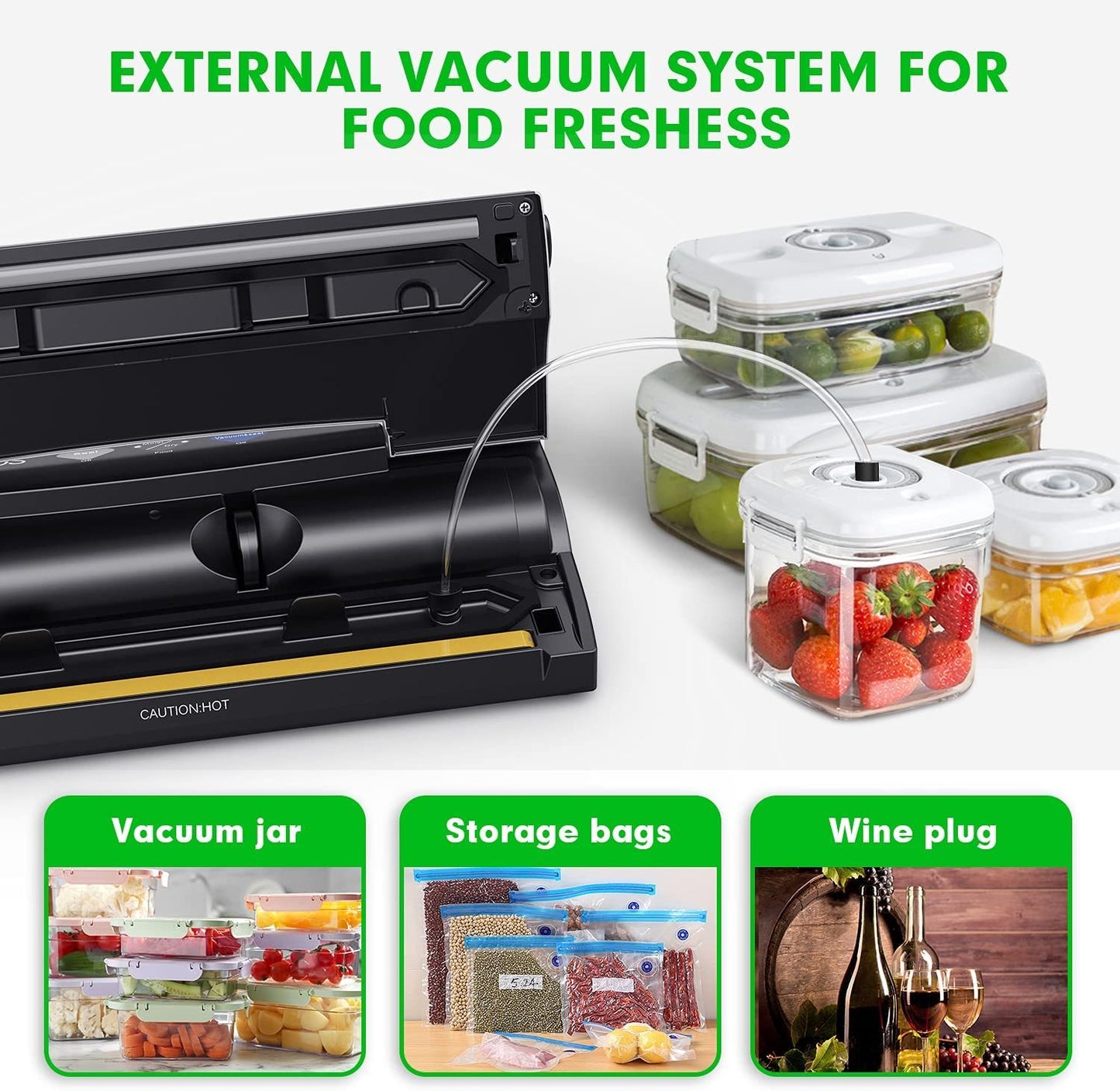 KOIOS 80Kpa Automatic Vacuum Food Sealer Machine