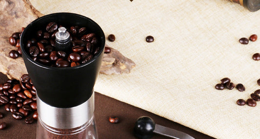 Handheld Grinder Mill with Ceramic Burrs for Coffee, Tea, Herbs and Spices