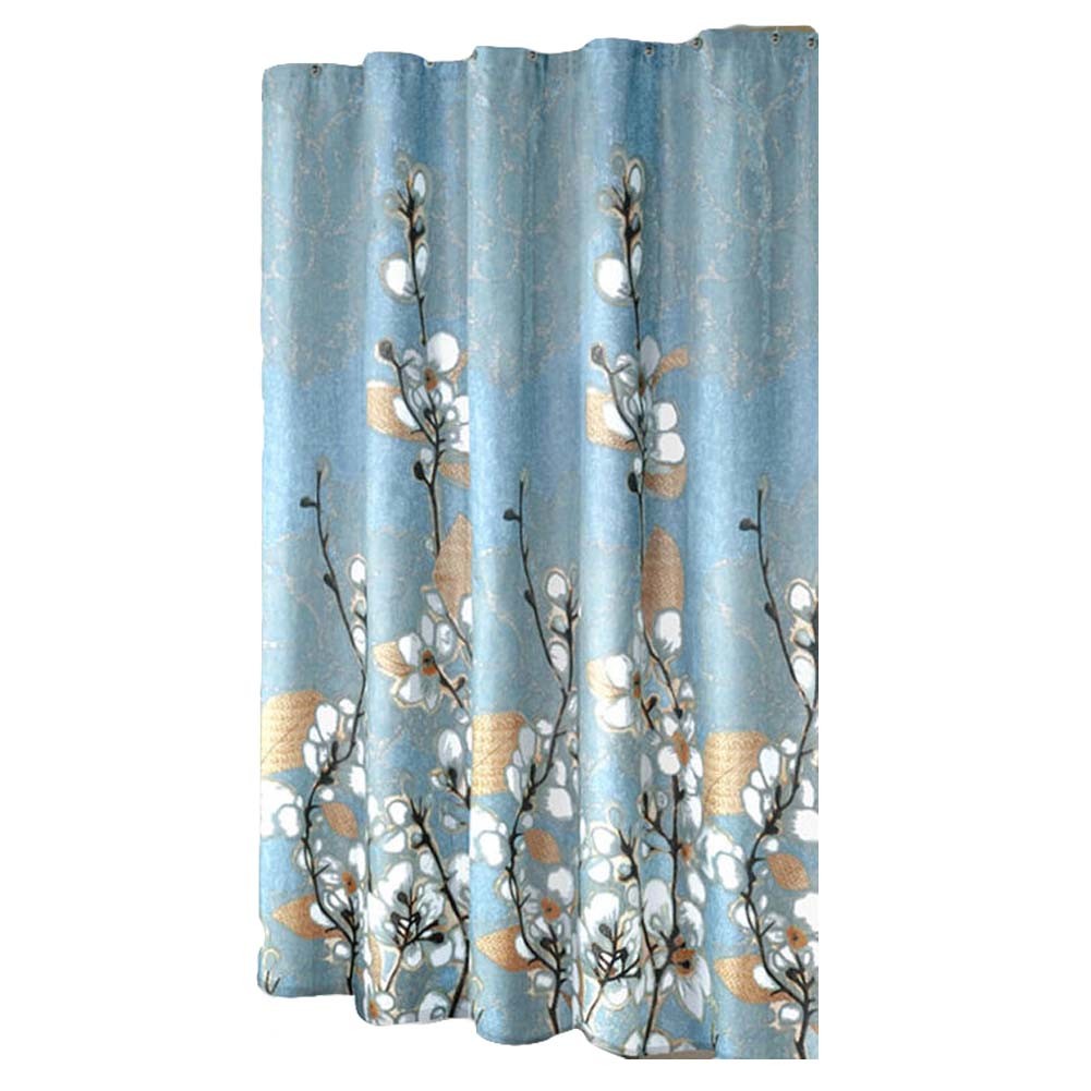 Magnolia Flower Pattern Shower Curtain (Waterproof), 180x180 cm