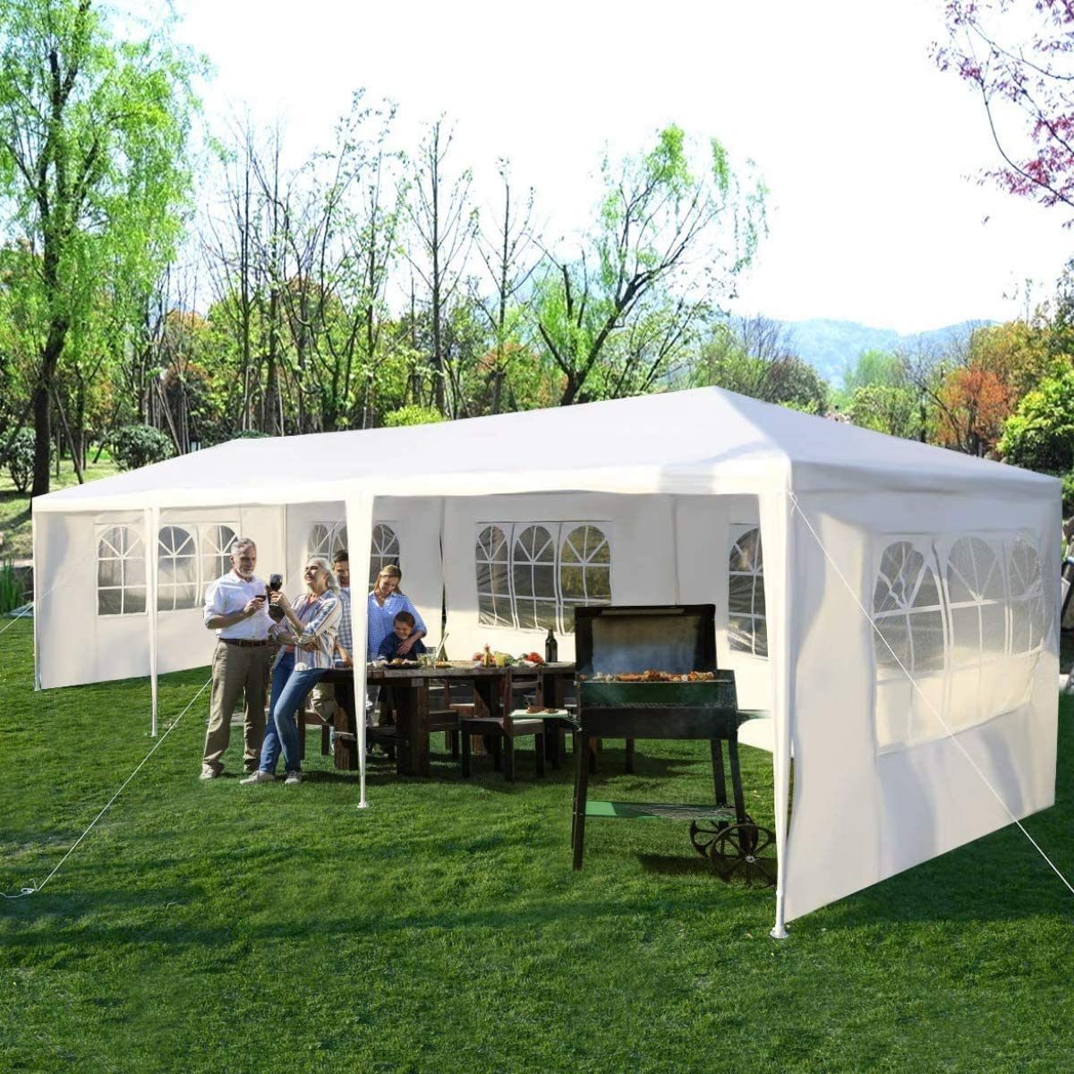 Heavy Duty Canopy Event Tent-10'x30' Outdoor White Gazebo/Tent