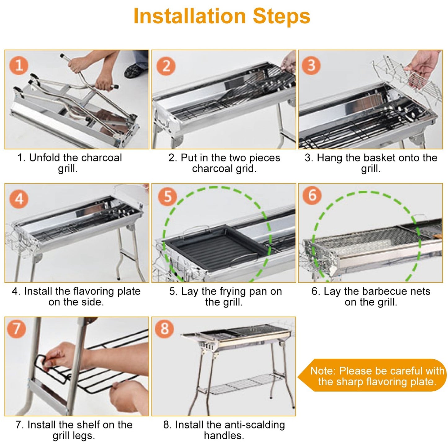 Portable Charcoal Barbeque Grill