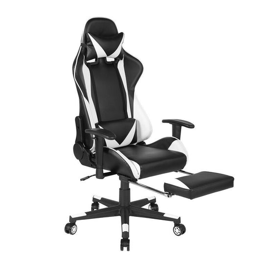 Gaming Chair Reclining Swivel With Lumbar Support & Butterfly Seat Plate